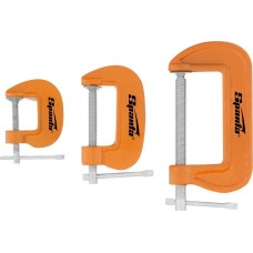 Струбцина SPARTA Набор: струбцины G-образные, 3 шт, 25-50-75 мм 206755