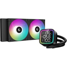 DEEPCOOL СВО для процессора LD240 (Soc 1851/1700/1200/115X/AM4/AM5, 2*120mm fan, 2400rpm, 38.71 дБ, PWM 4-pin, Al) (R-LD240-BKMSN-G-1)