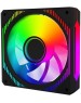 ALSEYE Вентилятор Mirror-B-P 120мм, 4-pin, 2000об/мин, 13.5 - 35.2 дБ, ARGB, черный, Ret