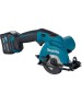 MAKITA Циркулярная пила HS301DWME, 85мм, аккумуляторная, 12В, с 2 АКБ, с ЗУ