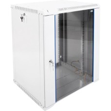 Электроника / Телекоммуникационные шкафы ЦМО Шкаф коммутационный ШРН-Эконом ШРН-Э-15.500-9005 настенный, стеклянная передняя дверь, 15U, 600x742x520 мм