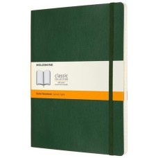 MOLESKINE Блокнот Classic Soft, 192стр, в линейку, мягкая обложка, зеленый [qp621k15]