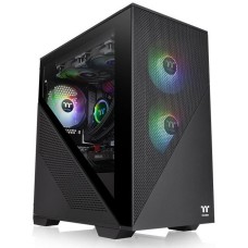 Корпус для ПК THERMALTAKE Корпус Divider 170 TG ARGB/Black CA-1S4-00S1WN-00 /Win/SPCC/Tempered Glass*1/120mm ARGB PWM Fan*2