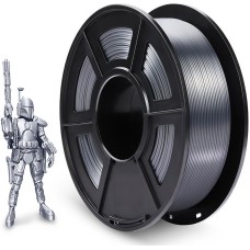 NV PRINT Филамент NVPRINT Silk PLA+ Silver для 3D печати диаметр 1.75мм длина 330 метров масса 1 кг