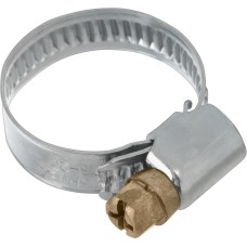 СИБРТЕХ Хомуты металлические, Стандартное болтовое крепление 16-27 мм, 100 штук в упаковке, ширина 9 мм 47558