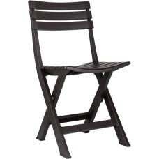 DOMFY Садовый стул Garden Chair, пластик, 34 х 41 х 79 см, коричневый/темный шоколад [ garden chr/dbr]