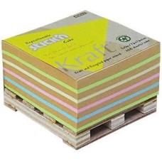 STICK`N Блок самоклеящийся бумажный 21817 76x76мм 400лист. пастель+крафт Kraft Notes 