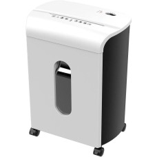 CACTUS Шредер CS-SH-K4 белый/черный (секр.P-4) фрагменты 12лист. 17лтр. скрепки скобы пл.карты