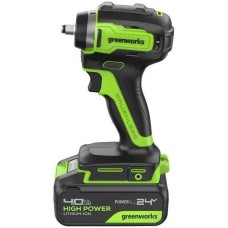 GREENWORKS Ударный гайковерт G24IW200, 4Ач, с одним аккумулятором [3803607cub]