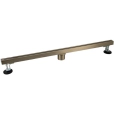 САНАКС - Трап 800х32 мм, нержавеющая сталь, линейный, вертикальный, щелевой, с сухим затвором, цвет ЗОЛОТО МАТОВОЕ. 40062