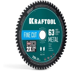 KRAFTOOL Metal Cut 235 х 30 мм, 63Т, диск пильный по металлу и стали (36954-235-30-63)