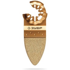 ЗУБР CARBIDE ВК8 Р100, 35x42 мм полотно дельтовидное с твердосплавной крошкой: керамика, кирпич, пенобетон, StarQuick (15582-P100)
