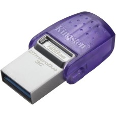 KINGSTON Флеш Диск 128Gb DataTraveler microDuo 3C DTDUO3CG3/128GB USB3.0 фиолетовый