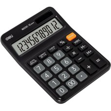 DELI Калькулятор настольный Askend EM222C черный 12-разр