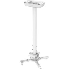 CACTUS Кронштейн для проектора CS-PROF031L-WT, до 35кг, потолочный, поворот и наклон, белый
