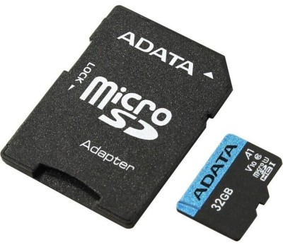 Карта памяти A-DATA 32GB MicroSDHC Premier Class 10 + адаптер (AUSDH32GUICL10A1-RA1)