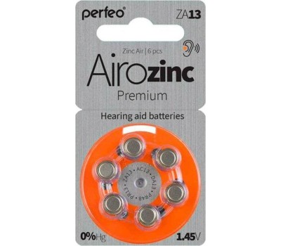 Элементы питания PERFEO ZA13-6BL AIROZINC PREMIUM (6)