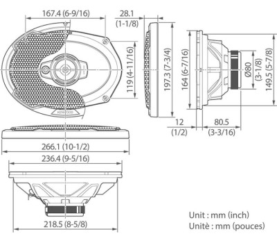 Автоакустика KENWOOD KFC-PS6976