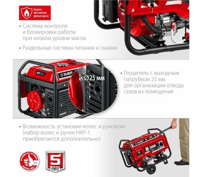 Генератор бензиновый ЗУБР СБ-2800Е Генератор бензиновый