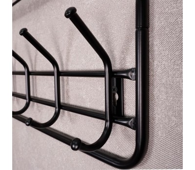 Вешалка настенная ЗМИ с полкой 80 Черная ВСП 7