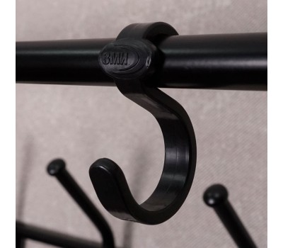 Вешалка настенная ЗМИ с полкой 80 Черная ВСП 7