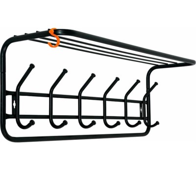 Вешалка настенная ЗМИ с полкой 80 Черная ВСП 7