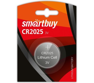 Элементы питания SMARTBUY (SBBL-2025-1B) CR2025/1B (12/720)