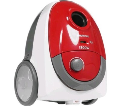 Пылесос с пылесборником STARWIND SCB1114 1800Вт красный/белый