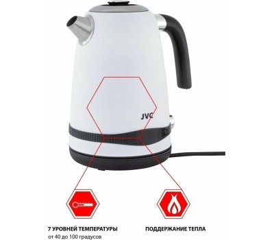 Чайник электрический JVC JK-KE1730 white