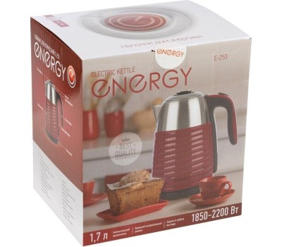 Чайник элекрический ENERGY E-253 стальной