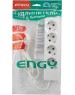 Удлинитель ENGY Гранд 1,7м/4роз. с заземлением (ПВС 3х0,75) (186689)