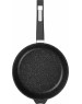 Сковорода МЕЧТА С30802 Гранит black 30см с несъемной ручкой и стекл. Крышкой