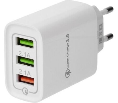 Сетевое зарядное устройство REXANT (16-0277) для/ REXANT 3 x USB белое