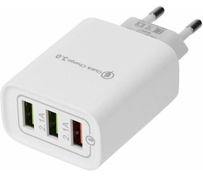 Сетевое зарядное устройство REXANT (16-0277) для/ REXANT 3 x USB белое