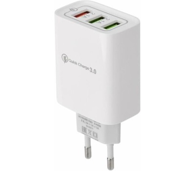 Сетевое зарядное устройство REXANT (16-0277) для/ REXANT 3 x USB белое