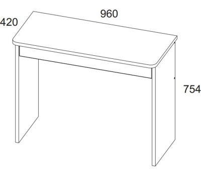 Стол АНРЭКС OLIVIA Стол 1S цвет вудлайн крем