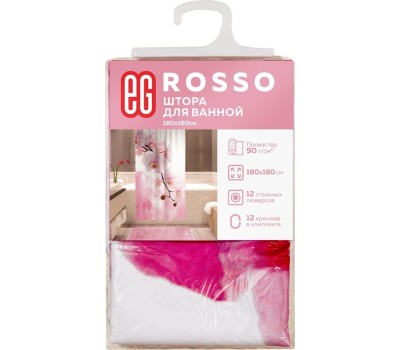 Штора для ванной ЕГ (19187) Rosso Штора