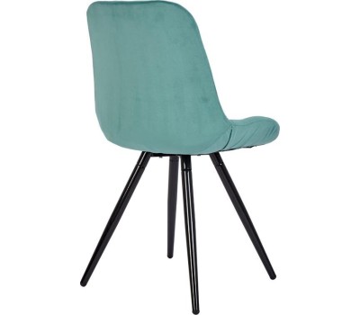 Стул обеденный POLINI Home Verona SM, мятный-черный (2 кор.)