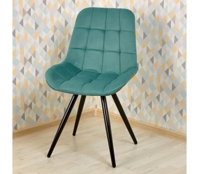 Стул обеденный POLINI Home Verona SM, мятный-черный (2 кор.)