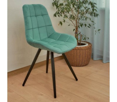 Стул обеденный POLINI Home Verona SM, мятный-черный (2 кор.)