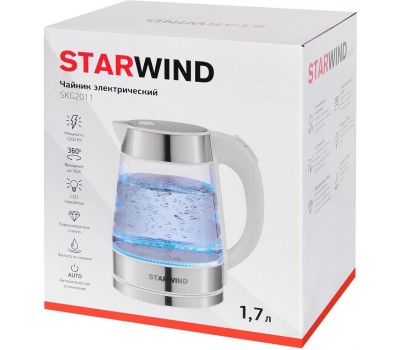 Чайник электрический STARWIND SKG2011 (1,7л. стекло)