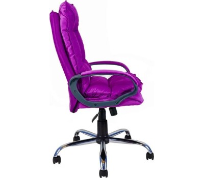 Компьютерное\Офисное кресло ЯРКРЕСЛА Кр85 ТГ СП ХРОМ HT41 (ткань фиолетовая)