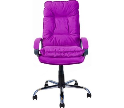 Компьютерное\Офисное кресло ЯРКРЕСЛА Кр85 ТГ СП ХРОМ HT41 (ткань фиолетовая)