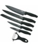 Набор кухонных ножей FUSION SKP6001, black