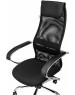 Кресло компьютерное БЮРОКРАТ Кресло руководителя CH-607SL черный TW-01 Neo Black сетка/ткань с подголов. крестов. металл хром