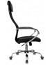 Кресло компьютерное БЮРОКРАТ Кресло руководителя CH-607SL черный TW-01 Neo Black сетка/ткань с подголов. крестов. металл хром