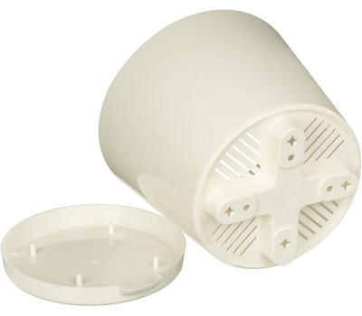 Горшок цветочный HOMVER Oregano D200мм, 4л с прикорневым поливом (светло-бежевый) 221602625/01