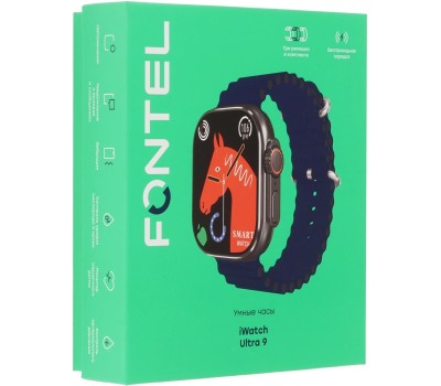 Смарт-часы FONTEL iWatch Ultra 9, черный