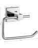 Аксессуары для ванной комнаты GFMARK 84002 Держатель туалетной бумаги без экрана, на квадратном основании, цвет ХРОМ