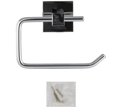 Аксессуары для ванной комнаты GFMARK 84002 Держатель туалетной бумаги без экрана, на квадратном основании, цвет ХРОМ